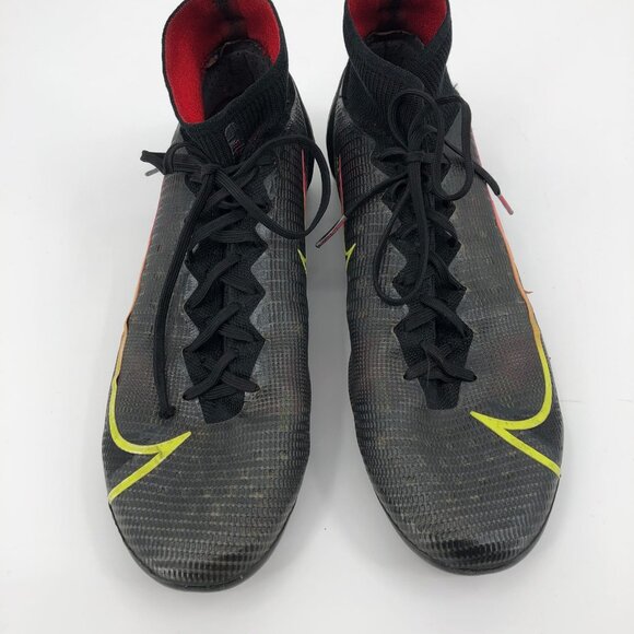 Nike Black & Yellow Mercurial Superfly 8 Elite Athletic Shoes | Good Condition